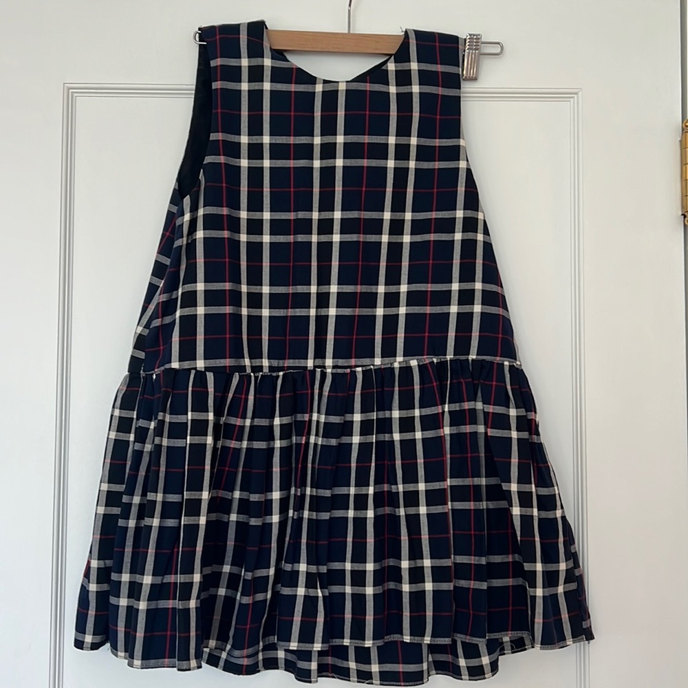 Zara plaid peplum top